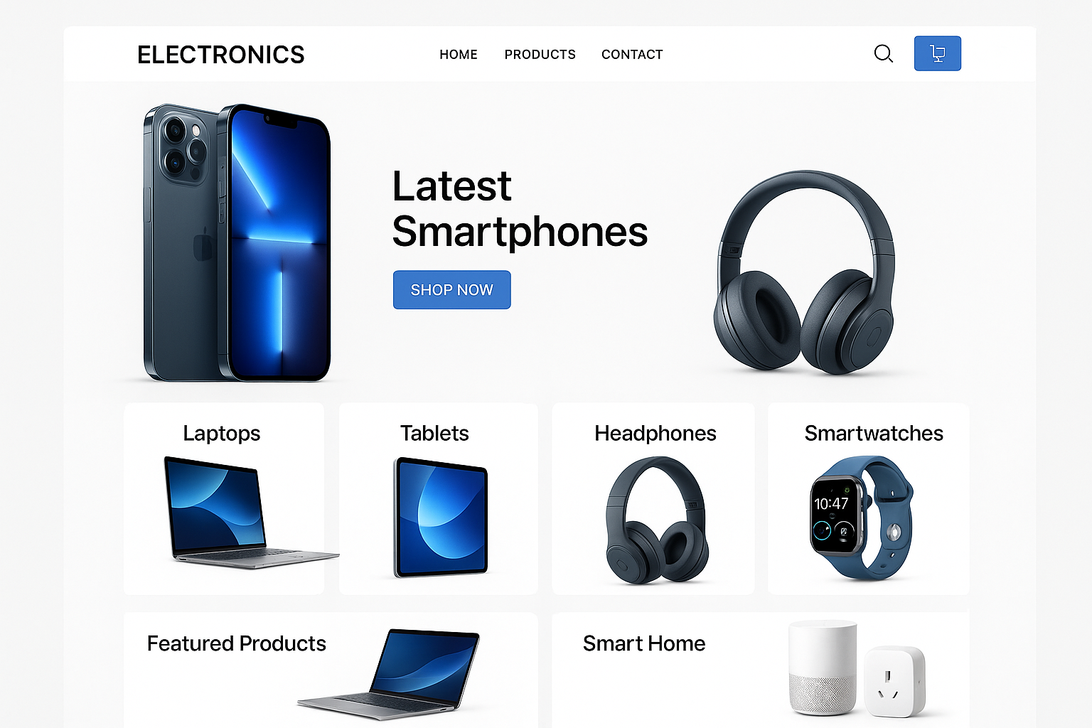electronic web shop 